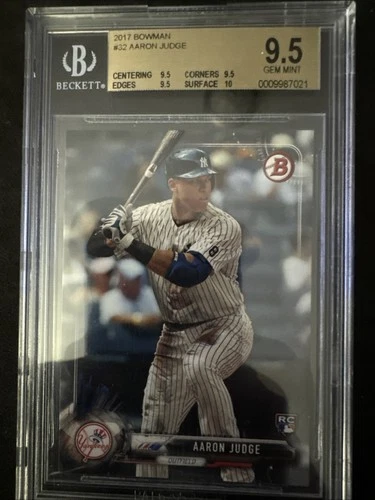 2017 Bowman Aaron Judge #32 Rookie Baseball Card BGS 9.5 Gem Mint!