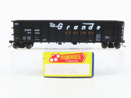 Góndola HO Roundhouse 7845 D&RGW Rio Grande Thrall revestimiento de carbón #56996 - mejorada | Zustand: Used