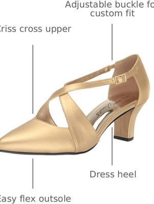 (S-4735) Easy Street Women's Elegance Slingback Pumps Sz 6.5