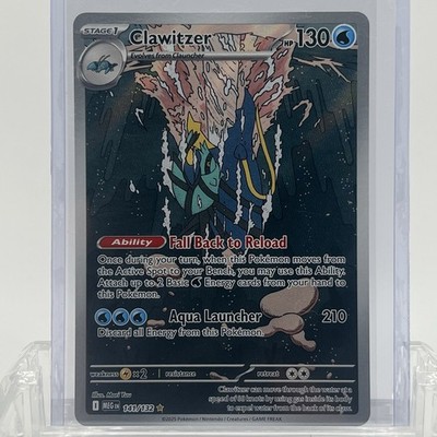 Pokemon TCG Mega Evolution Clawitzer #141/132 Illustration Rare NM