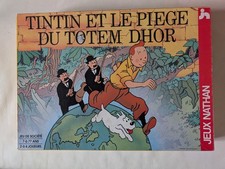 JEU TINTIN ET LE PIEGE DU TOTEM DHOR * COMPLET * NATHAN 1992