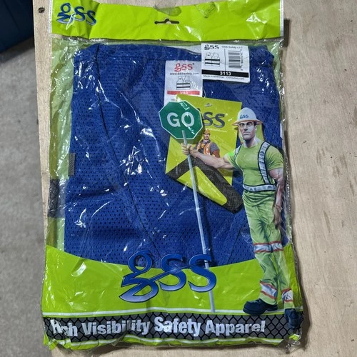 GSS High Visibility Safety Vest GSS 3133 BLUE New - product listing photo