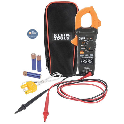 Klein Tools CL390 AC/DC Digital Clamp Meter, Standard Display, Multi