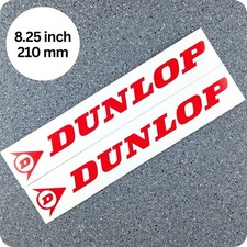 Dunlop Red 8.25inch 21cm Long Decal Sticker Stickers Fjr Gsxr Moto Gp R6 Zx6 Gsx
