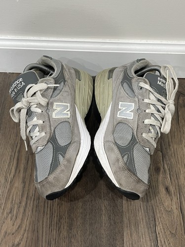 Scarpe da corsa New Balance 993 grigio bianco sneakers made in USA donna - taglia 8,5 - Foto 5 di 9
