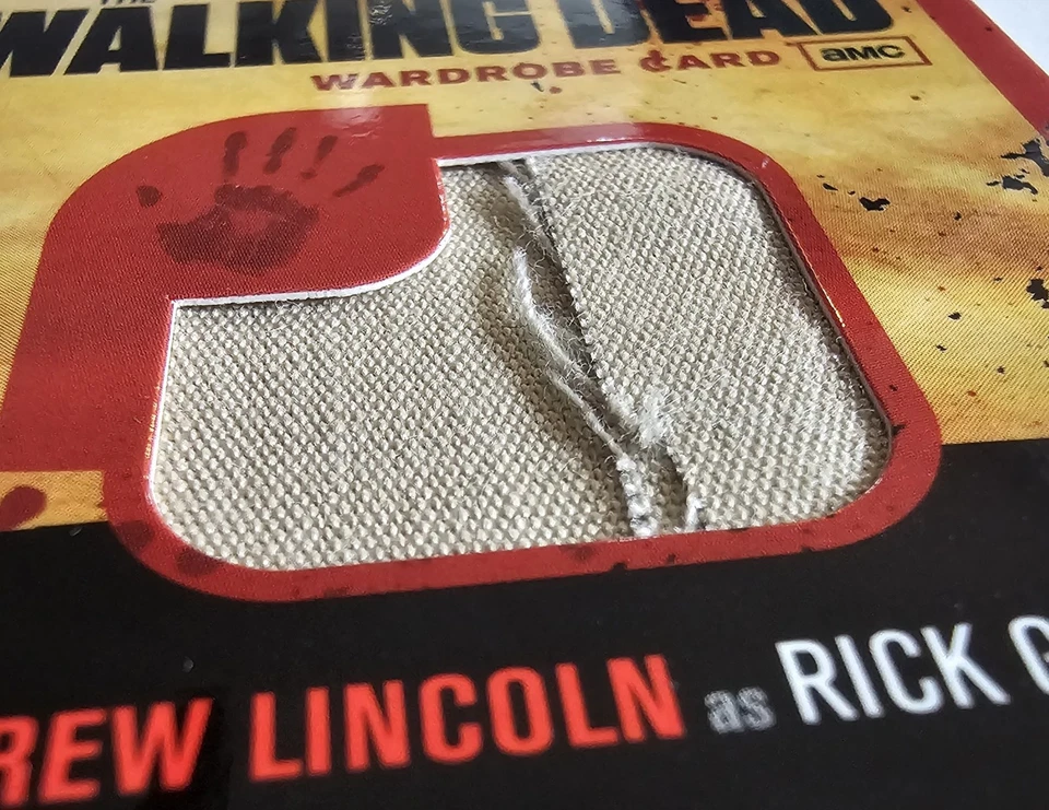 Walking Dead Wardrobe Relic M1 variant Andrew Lincoln Rick Grimes Season 1 AMC - Image 3 of 4