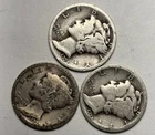 Lot Of (3) 1923 Mercury Dimes. 90% Silver!
