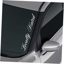 Locally Hated Funny JDM Decal Sticker Car Truck Windshield Banner Sticker