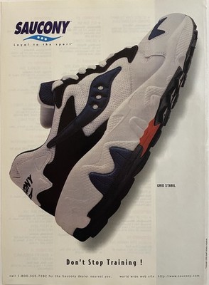 Saucony Grid Stabil Running Shoe Ad            Don't Stop Training!
