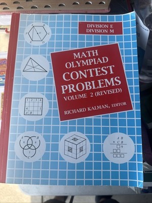 Math Olympiad Contest Problems Volume 2 Revised Kalman MOEMS PB Blue 2011 USA