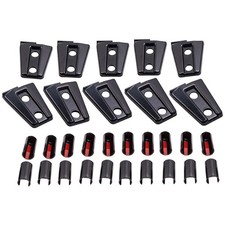 10x Hood Door Hinge Cover Set For Jeep Wrangler Jk Jku Unlimited 2007-2017