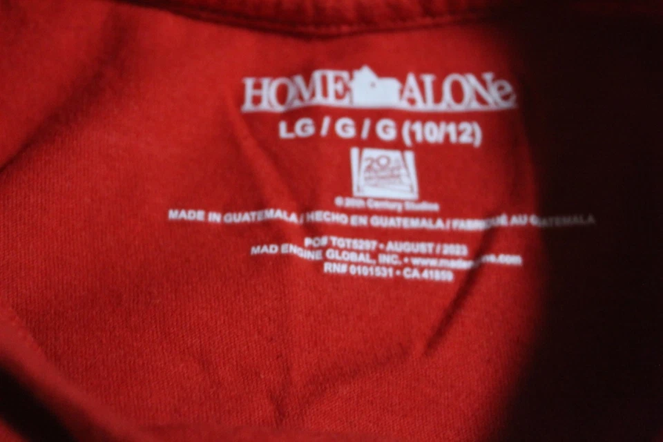 Рубашка с коротким рукавом Home Alone Youth Boys Merry Christmas Ya Filthy Animal большая - Изображение 4 из 4