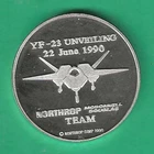 YF-23 UNVEILING  .999 SILVER ROUND