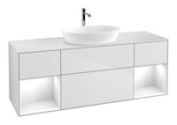 Villeroy & Boch Finion Waschbeckenunterschrank FüR Becken Mittig Regal Links...