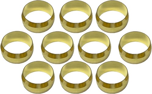 Brass Compression Fitting Ferrule Sleeve Tube Fitting - 5/8" Tube OD -ACR