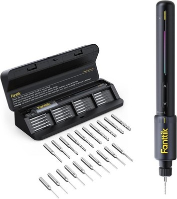Fanttik K2 Nano Mini Electric Drill, Precision Rotary Tool Kit | 20 Bits with St