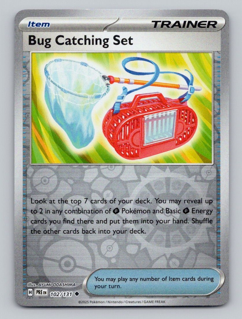 Reverse Holo Bug Catching Set 102/131 Uncommon Prismatic Evolutions Pokemon