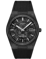 TISSOT PRX Powermatic 80 T137.907.97.201.00 Black Carbon Men's Watch New in Box