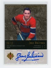 2006-07 ULTIMATE COLLECTION ACHIEVEMENTS /10 AUTO JEAN BELIVEAU - CANADIENS HOF