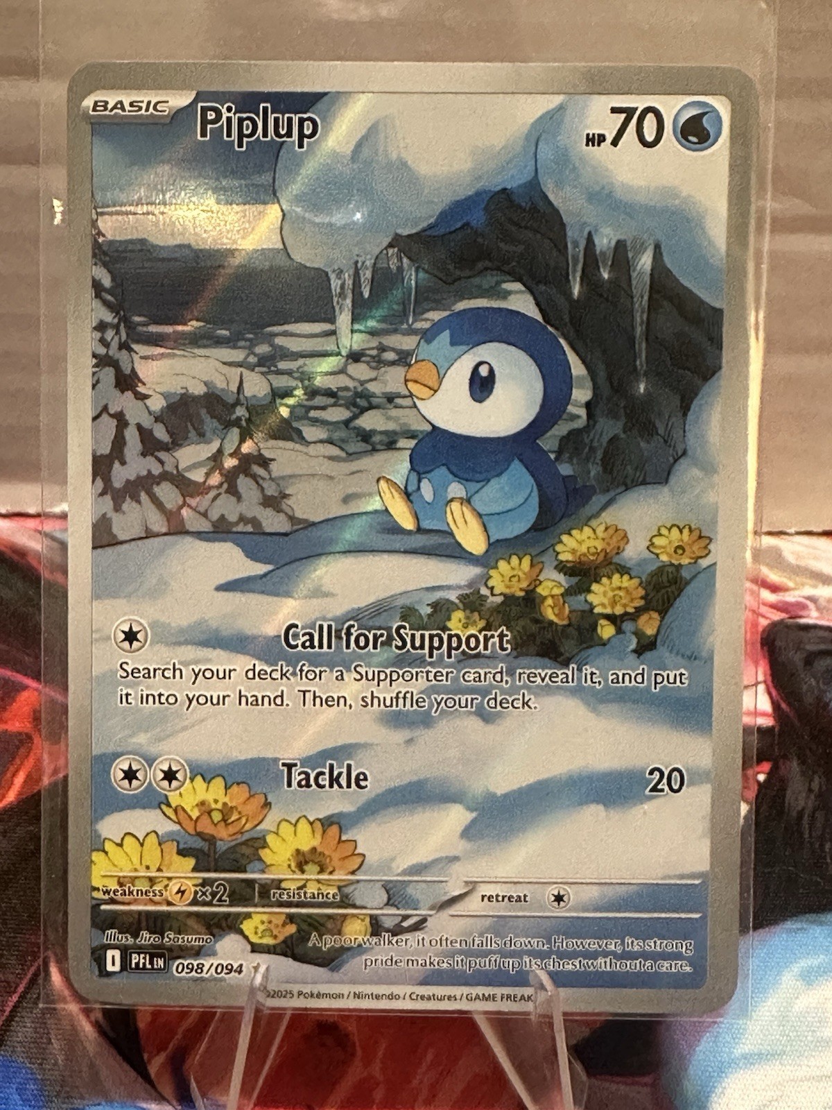 Piplup 098/094 Illustration Rare Phantasmal Flames NM Pokémon Card