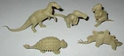 Marx 1960s Prehistoric Play Set Medium Group Dinosaurs in Rare Tan Color