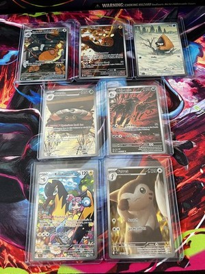 Lot of 7 Illustration Rare Pokémon cards Various Sets. Mega evolution