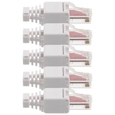 5 Pcs Category 6 Gigabit Cable Connectors Ethernet Plug Plugs