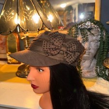 Vintage Y2K Brown Newsboy Cap