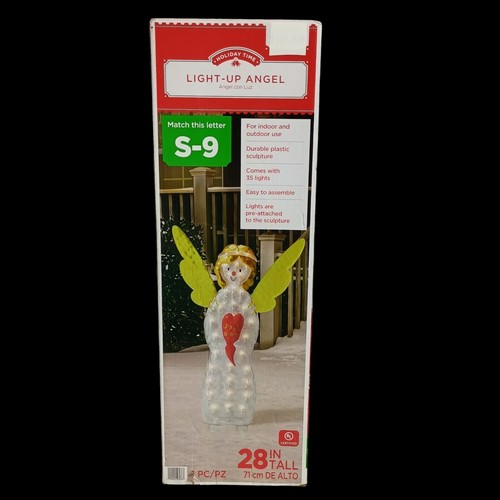 Holiday Time 28" Lighted Angel Indoor/Outdoor Light Sculpture 35 Lights - Picture 7 of 12