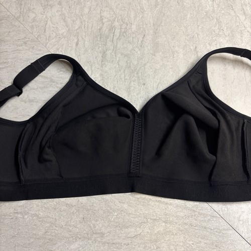 Cacique The Cotton Collection Black Unlined Full Coverage No Wire Bra 38F - Picture 6 of 8