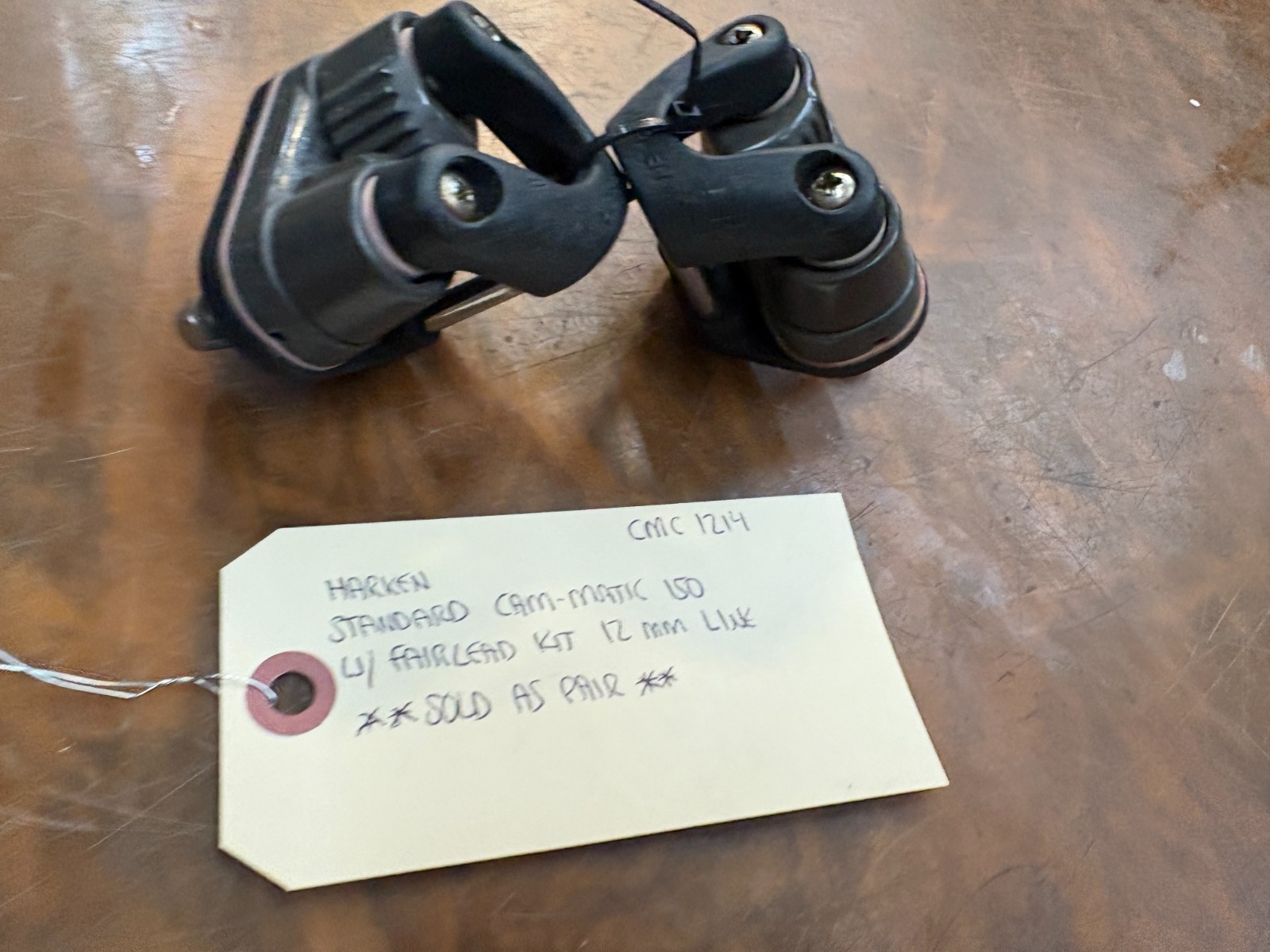 HARKEN CAM-CLEAT STANDARD CAM-MATIC 150 W/ FAIRLEAD KIT 12MM LINE SOLD AS PAIR