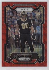 2023 Panini Prizm Rookies Red Wave Prizm 77/149 Bryan Bresee #372 03tv