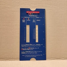 Weight Watchers WW 123 Success Points Finder Slide / Slider Calculator 1998 BLUE