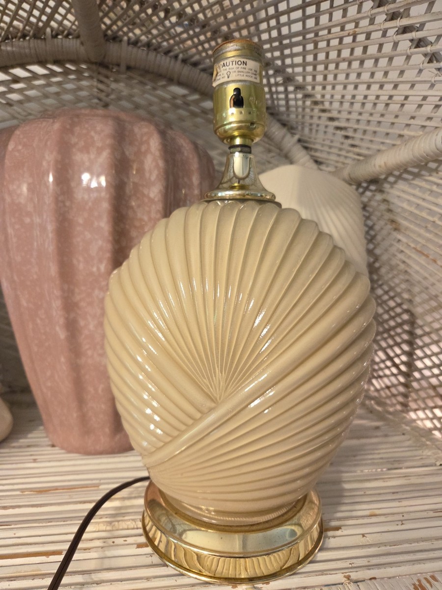 80s Vintage Clam Shell Table Lamp | eBay