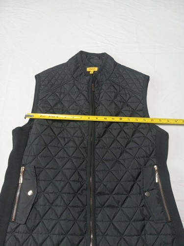 Daisy Vest Womens Size XL Black Quilted Zip Up Pockets - Bild 9 von 9