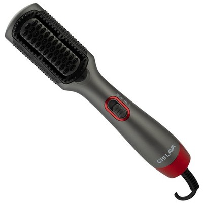 CHI Lava Straightening Brush, 3-in-1 Hair Tool, Red