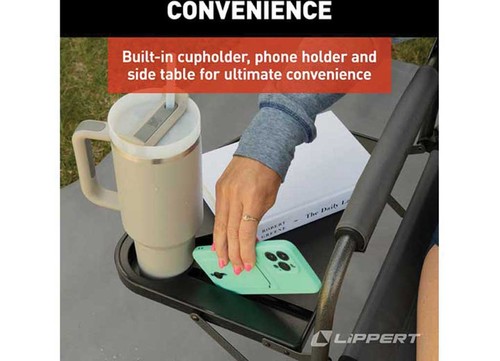 Lippert 2022120579 Compact Folding XL Director Chair - Picture 2 of 11