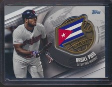 2020 TOPPS GLOBAL GAME MEDALLION YASIEL PUIG INDIANS