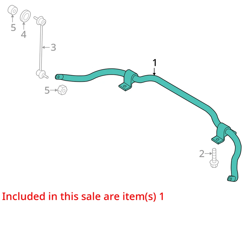 Ram ProMaster City 2019 tracción delantera barra estabilizadora OEM 87 k millas - LKQ413494652 Foto 4 de 4