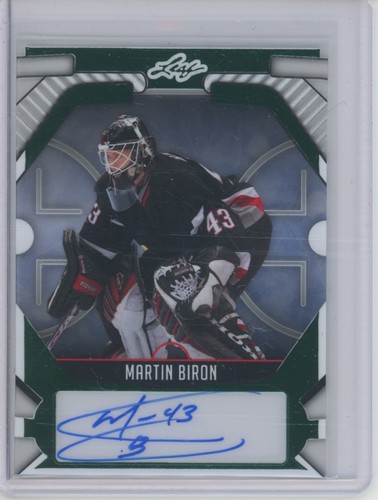 2025 Leaf Metal Legends Acetate Green Martin Biron 2/6 Auto Autograph