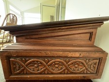 Edwardian Pitch Pine Lecturn Block Book Menu Stand From Methodist Church 1926