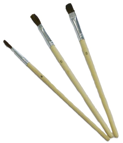 Ausbesserungspinsel Set Pinsel Gr. 4, 6, 8 HP 45723-image