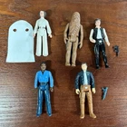 Star Wars Vintage Action Figures Solo, Leia, Lando, Chewbaca Inch Lot Of 5