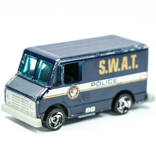Hot Wheels SWAT Police Delivery Truck Vintage Collectable Diecast 164 Blue