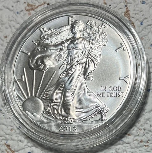 2016-W American Silver Eagle - OGP w/COA BU