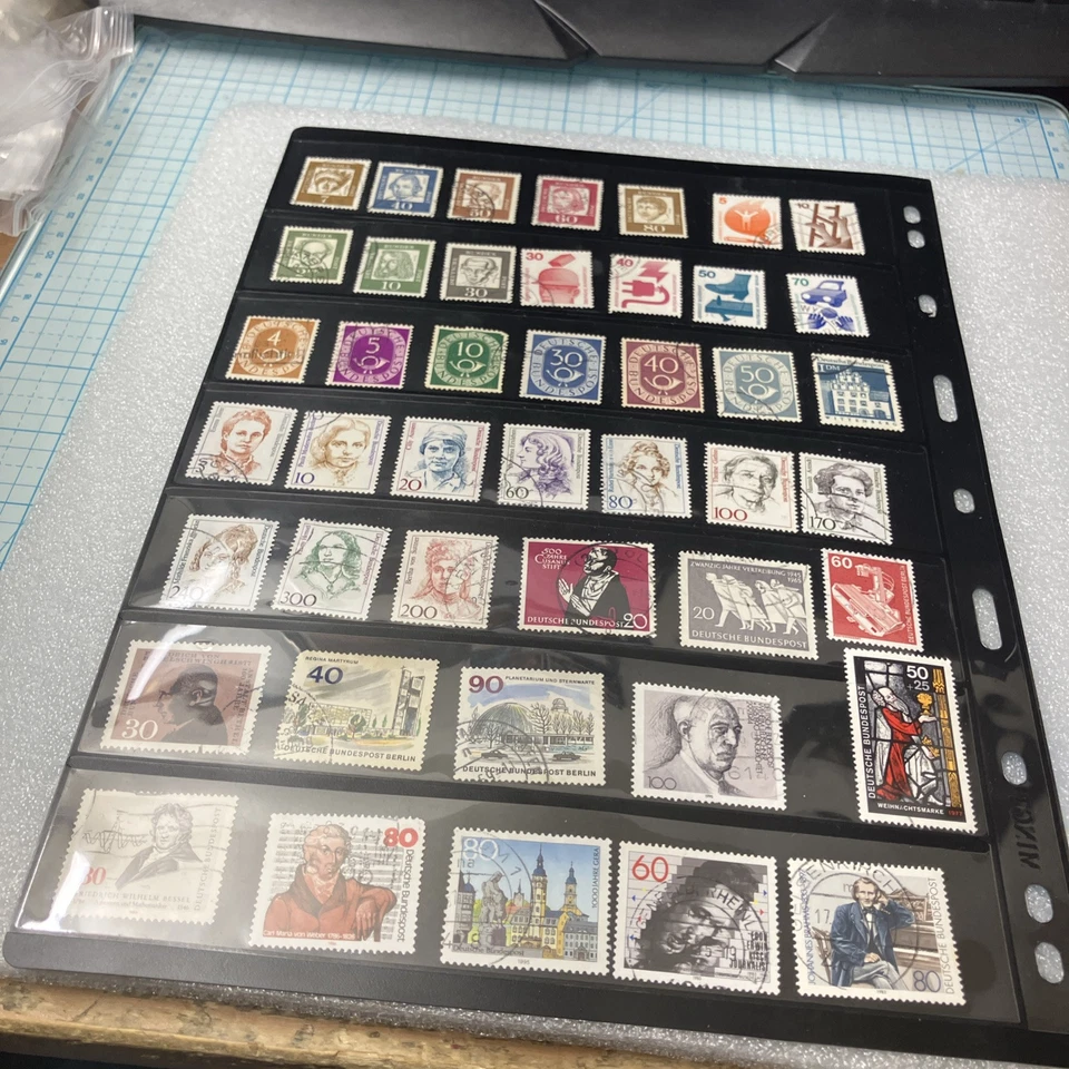 95+ USED/Cancelled West Germany Deutsche Bundespost 1945-1985 Stamps- A DEAL! - Image 2 of 4