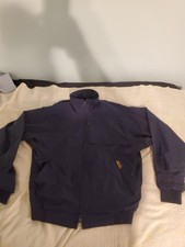 Zero Restriction Golf Outerwear Navy Blue Full Zip Gore Tex Windbreaker Ladies S