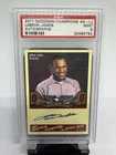 2011-12 Upper Deck Goodwin Champions Auto (ON CARD) #A-LJ LeBron James PSA 9