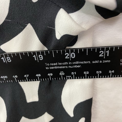 Ann Taylor Woman's Black/White Size 14 Shift Dress Short Sleeve Pullover - Picture 7 of 14