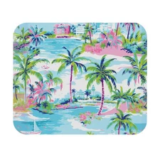 Tropical Paradise Mouse Pad | Vibrant Beach Lovers Palm Tree Desk Mat